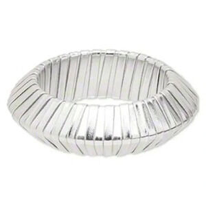 Shagadelic Mod 60s Jetsons Style Silver Bracelet